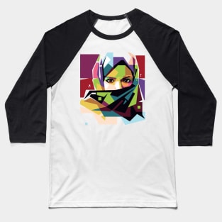 Hijab Woman WPAP Baseball T-Shirt